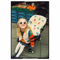 Hot BINIBAMBA Peau de mouton pour poussette et couffin - x Bobo Choses Multicolore