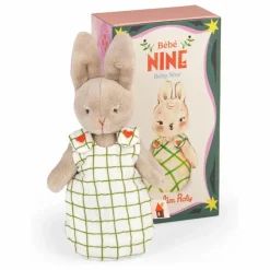 Best Moulin Roty Peluche Bébé Nine la Lapine avec sa boîte | Sable