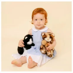 La Pelucherie Doudous, Peluches|Doudous Et Peluches|Peluche Chat Gustave tigré 25 cm |