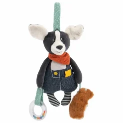 Moulin Roty Peluche d'activités Puce Gris anthracite Hot