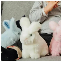 La Pelucherie Peluche Lapin Léon 15 cm |