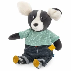 Clearance Moulin Roty Peluche musicale Puce Gris anthracite