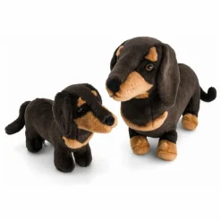 Hot La Pelucherie Peluche Teckel Eugène 25 cm | Noir