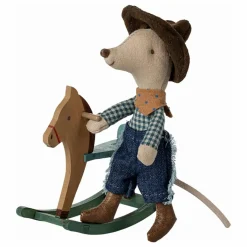 Maileg Petit frère souris Cowboy et son cheval