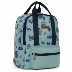 Caramel & Cie Petit Sac à Dos Blue Wild Trip | Bleu gris Discount