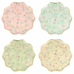 Enfant Meri Meri Décoration De Fête|Petites assiettes en carton florales Ladurée - Set de 8