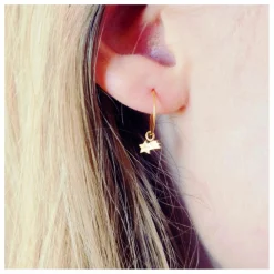 Enfant Adorabili Bijoux, Montres|Accessoires De Mode|Petites Créoles Asymétriques Etoile Filante |