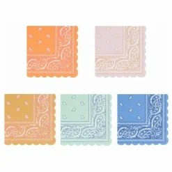 Meri Meri Petites serviettes en papier Western - Set de 16 Multicolore Sale