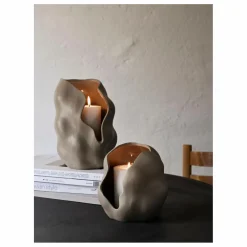 Broste Copenhagen Vases, Objets Déco|Photophore en grès Hekla |