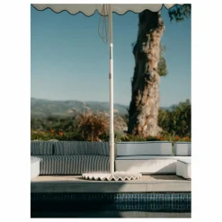 Business & Pleasure Co. Pied de parasol moulé | Blanc Discount