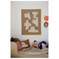 Enfant Ferm Living Kids Plaid Bird en coton