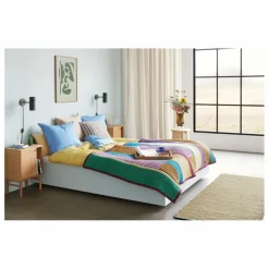 New Hübsch Plaid en coton bio Multicolore