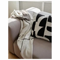 Broste Copenhagen Plaid en coton Maren | Marron glacé