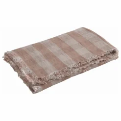 Maison de Vacances Plaid en lin lavé Vichy Cottage | Nude Hot