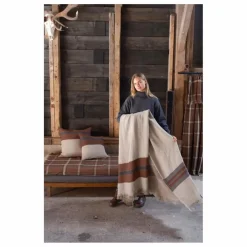 New Libeco Plaid en lin Sienna | Marron