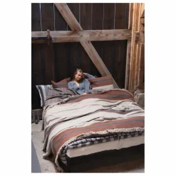 New Libeco Plaid en lin Sienna | Marron