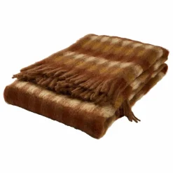 Clearance Mantas Ezcaray Plaid en mohair Mia | Marron