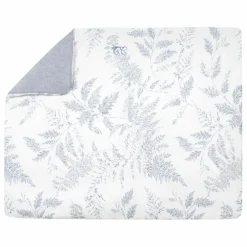 Hot Tartine et Chocolat Plaid feuillage | Bleu marine