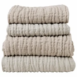 garbo&friends Plaid Mellow en lin et coton | Blush