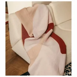 The Socialite Family Plaid Roma en laine | Rose