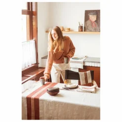 New Libeco Plaid The belgian | Brique