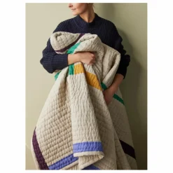 Sale Hübsch Plaid Twist en coton | Sable