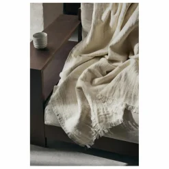 Ferm Living Linge De Lit|Plaid Weaver en laine et coton |