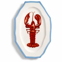 &Klevering Art De La Table|Plat en porcelaine Sirène Homard |