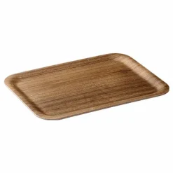 Kinto Plateau rectangulaire antidérapant | Bois foncé Hot