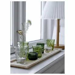 New Bloomingville Plateau rectangulaire et photophores - Set de 9 Naturel