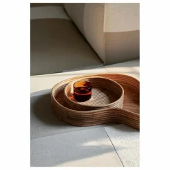 Ferm Living Art De La Table|Plateaux Isola en rotin - Set de 2