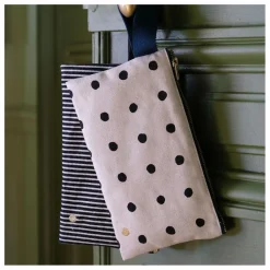 La cerise sur le gâteau Pochette avec anse en coton bio Mio | Ecru Best
