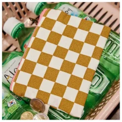 Sale Rose in April Pochette Lili Check | Caramel