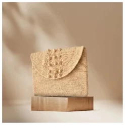 Femme Camalya Pochettes Et Petite Maroquinerie|Pochette Nai Raphia |