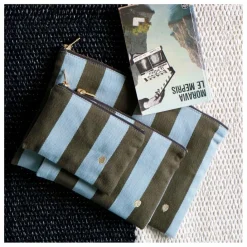 New La cerise sur le gâteau Pochette Rita | Bleu Turquoise - Vert Foncé