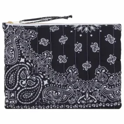Call it by your name Pochette Zippée Matelassée Happy Face | Noir Sale