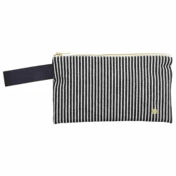 Outlet La cerise sur le gâteau Pochettes avec anse rayée en coton bio Basile | Caviar