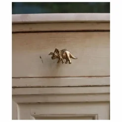 Enfant Doing Goods Patères|Patères, Paniers Enfant|Poignée de porte en laiton Triceratop |