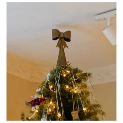 Anna + Nina Pointe de sapin de Noël Radiant Ribbon | Doré Clearance