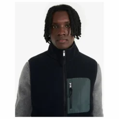 Discount Aigle Polaire Sans Manches Réversible Sherpa Fibres Recyclées | Noir