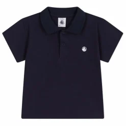 Petit Bateau Polo Barista Coton Bio | Bleu marine Clearance