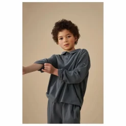 Discount Gray Label Polo Coton Bio | Bleu gris