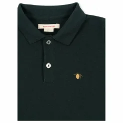 New Konges Sløjd Polo Florian Coton Bio | Vert foncé