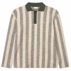 Outlet Les Deux Polo Jacquard Jersey Bowie | Kaki foncé