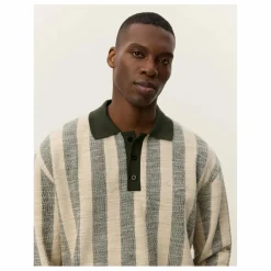 Outlet Les Deux Polo Jacquard Jersey Bowie | Kaki foncé