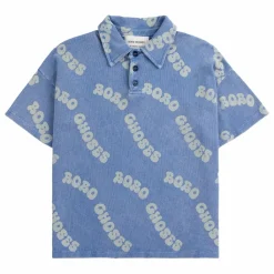 Bobo Choses Polo Logo Coton Bio | Bleu Clearance