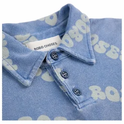 Bobo Choses Polo Logo Coton Bio | Bleu Clearance