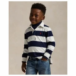Ralph Lauren Polo Manches Longues Rugby Rayé | Bleu marine Online
