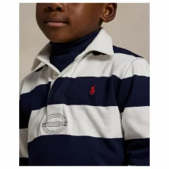 Ralph Lauren Polo Manches Longues Rugby Rayé | Bleu marine Online