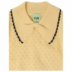 Best FUB Polo Pointelle Laine de Mérinos | Jaune pâle